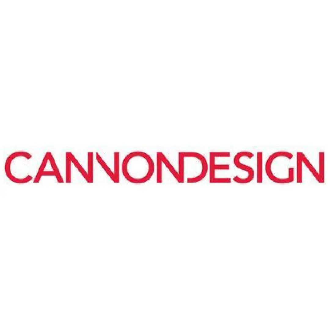 CannonDesign logo: red text on white.